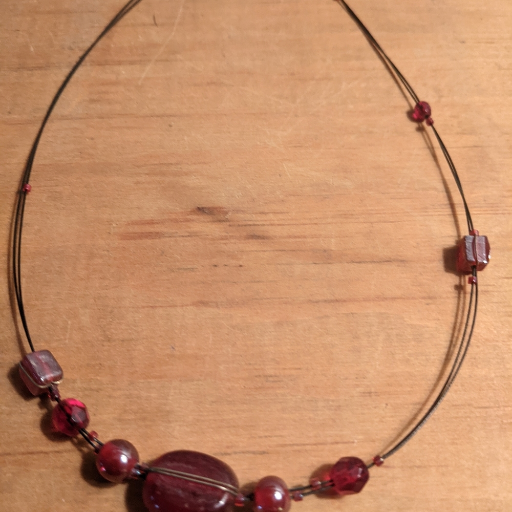 Beaded Wire Necklace